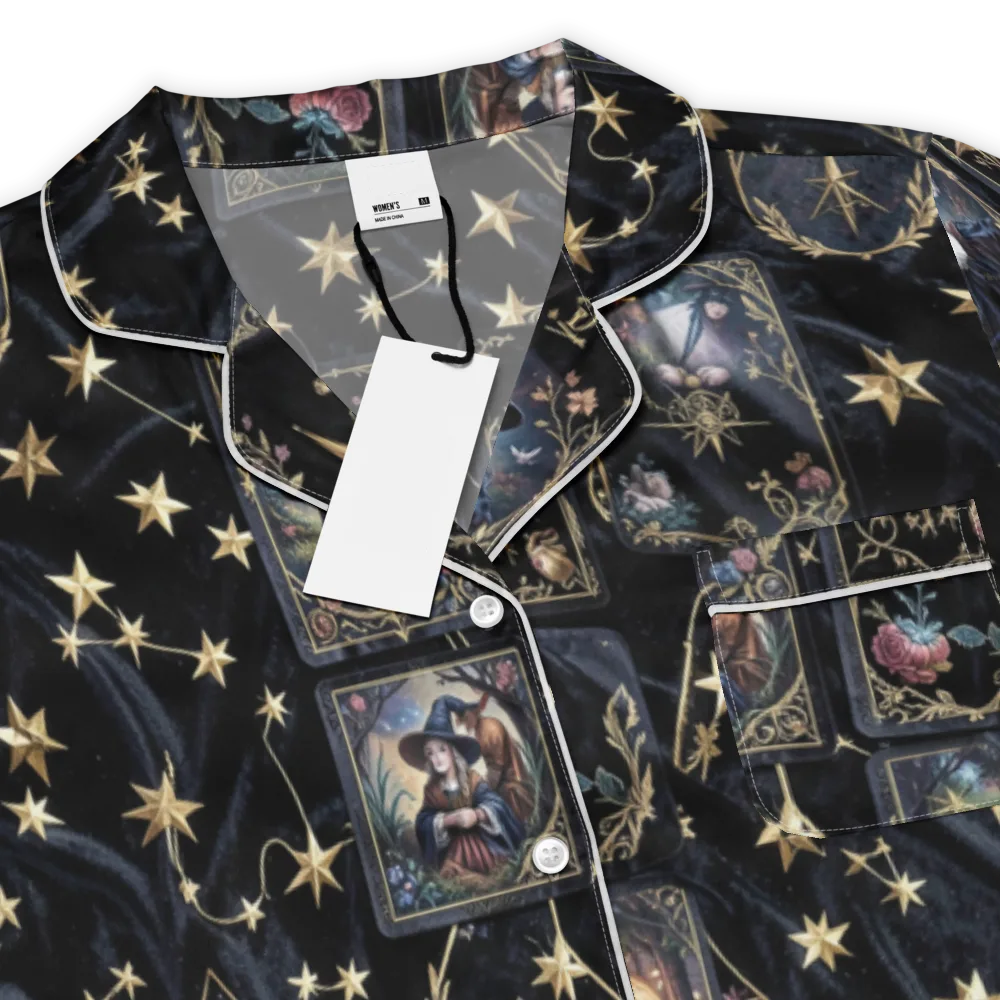 Midnight Arcana on Women's Short Sleeve Pajama Top — Product details