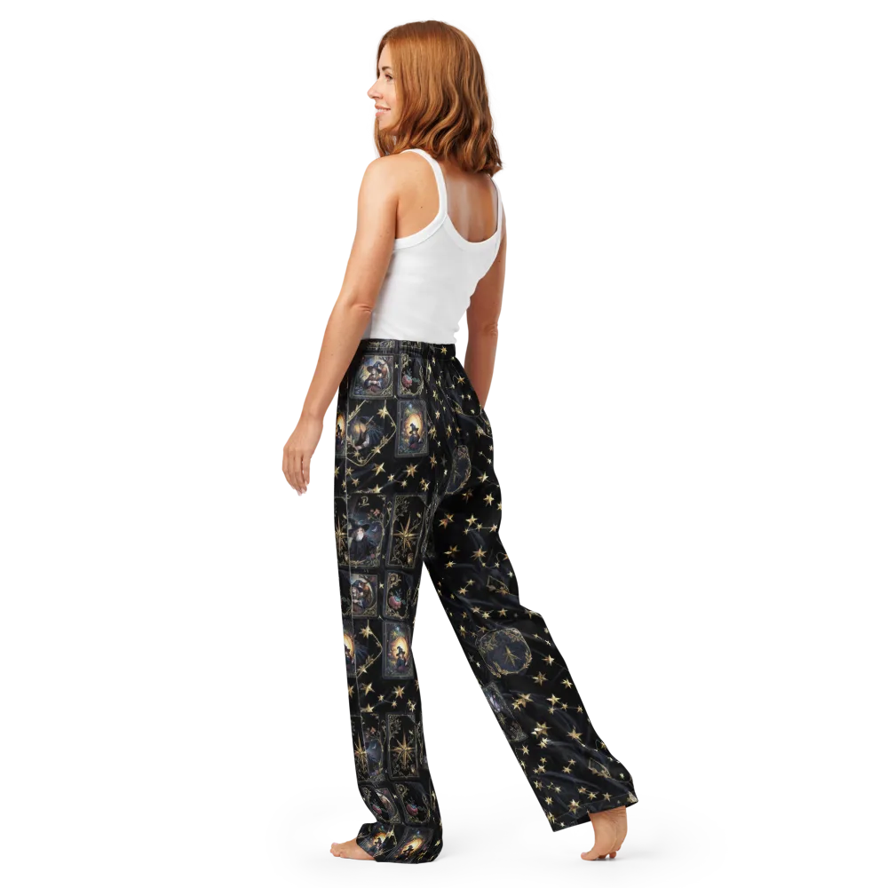 Midnight Arcana on Women's Pajama Pants — Back