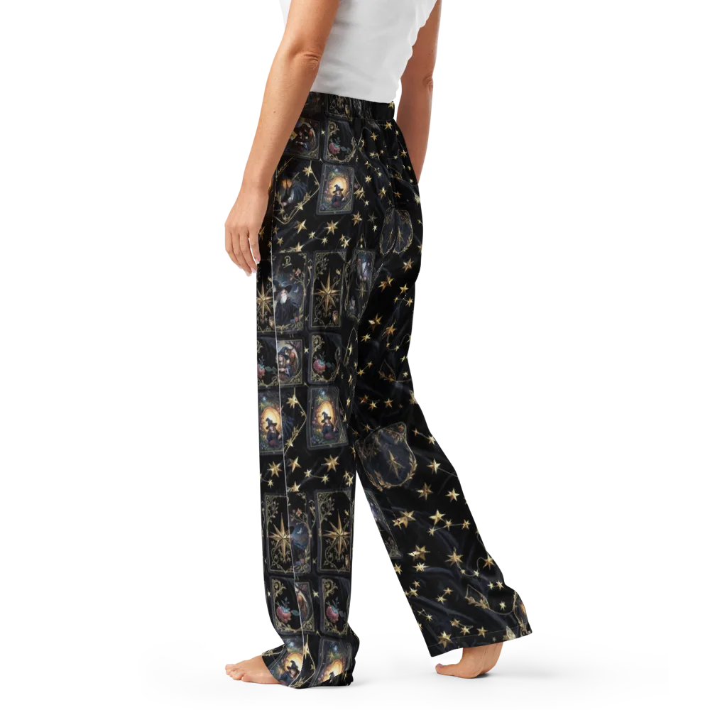 Midnight Arcana on Women's Pajama Pants — Left