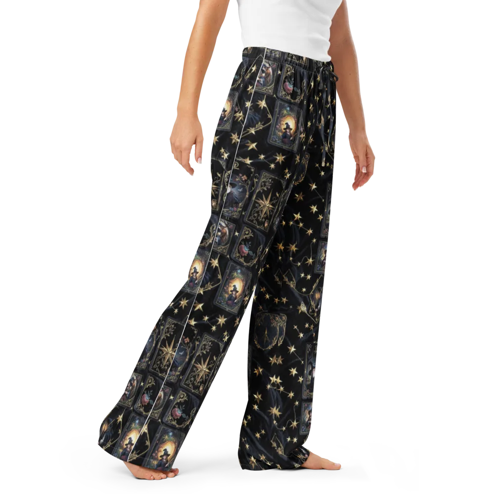 Midnight Arcana on Women's Pajama Pants — Right Front