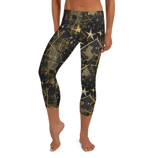 Nocturne Orbit on a Capri Leggings