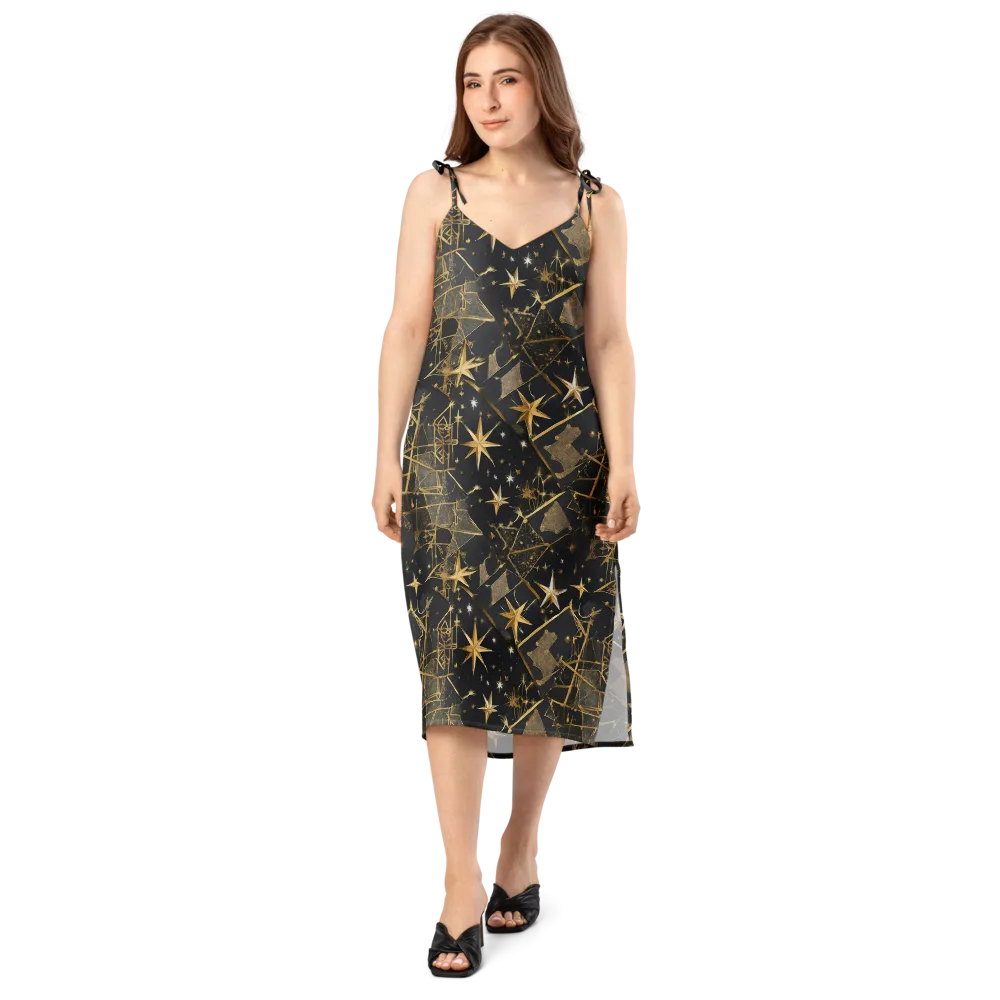 Nocturne Orbit on Slip Dress — Front