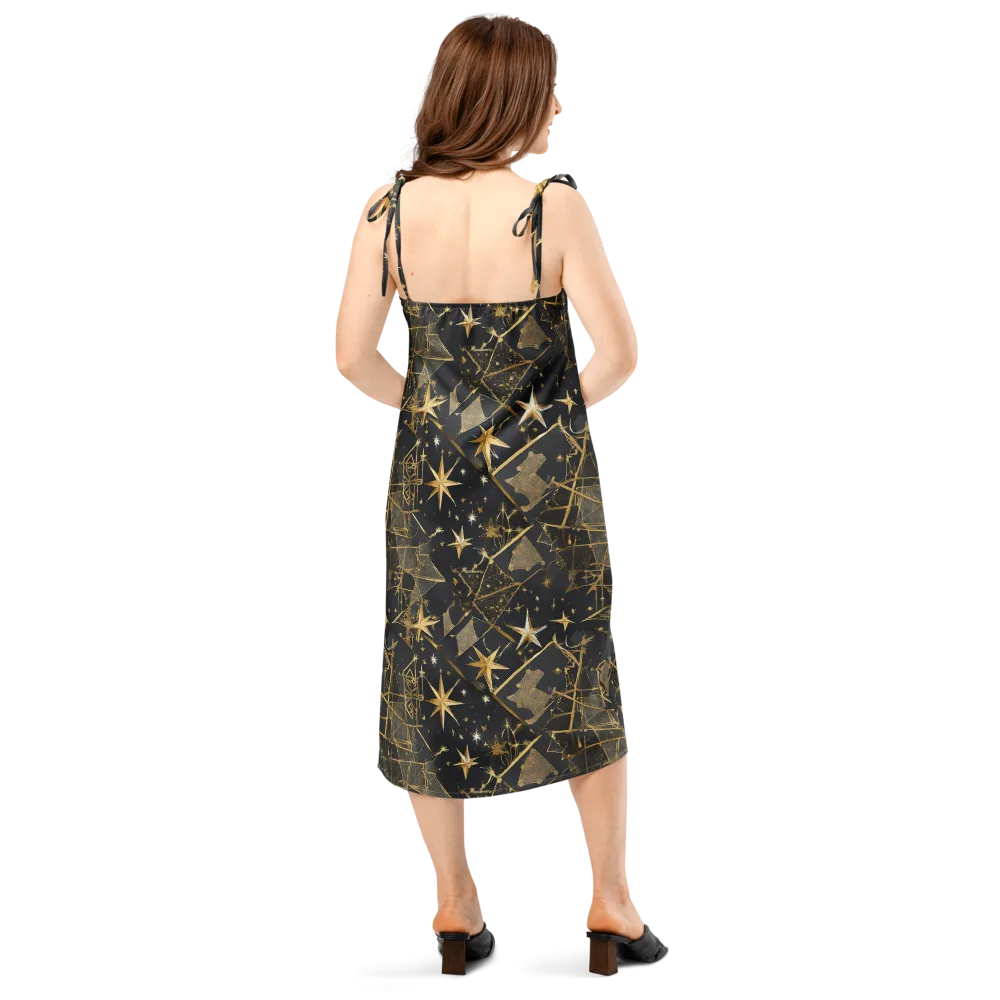 Nocturne Orbit on Slip Dress — Back