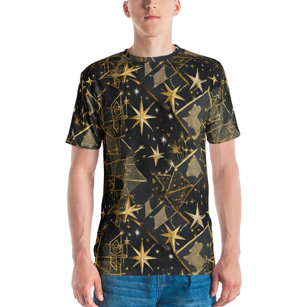 Nocturne Orbit on Men's Crew Neck T-Shirt — Front