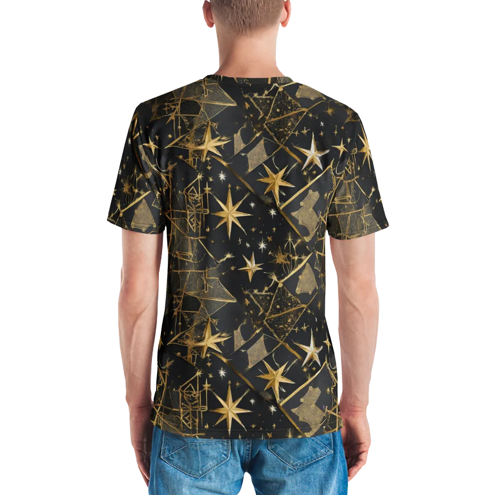 Nocturne Orbit on Men's Crew Neck T-Shirt — Back