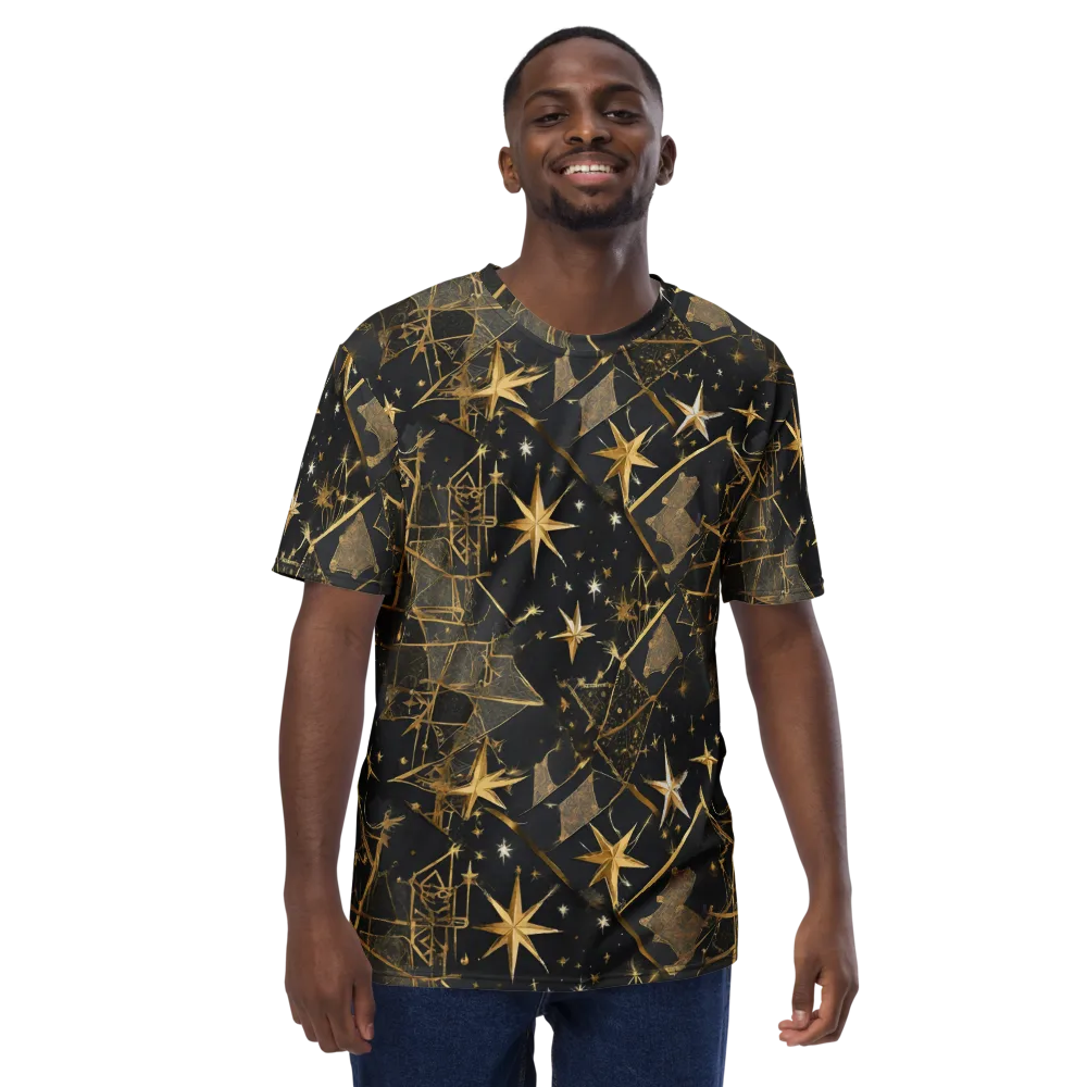 Nocturne Orbit on Men's Crew Neck T-Shirt — Front