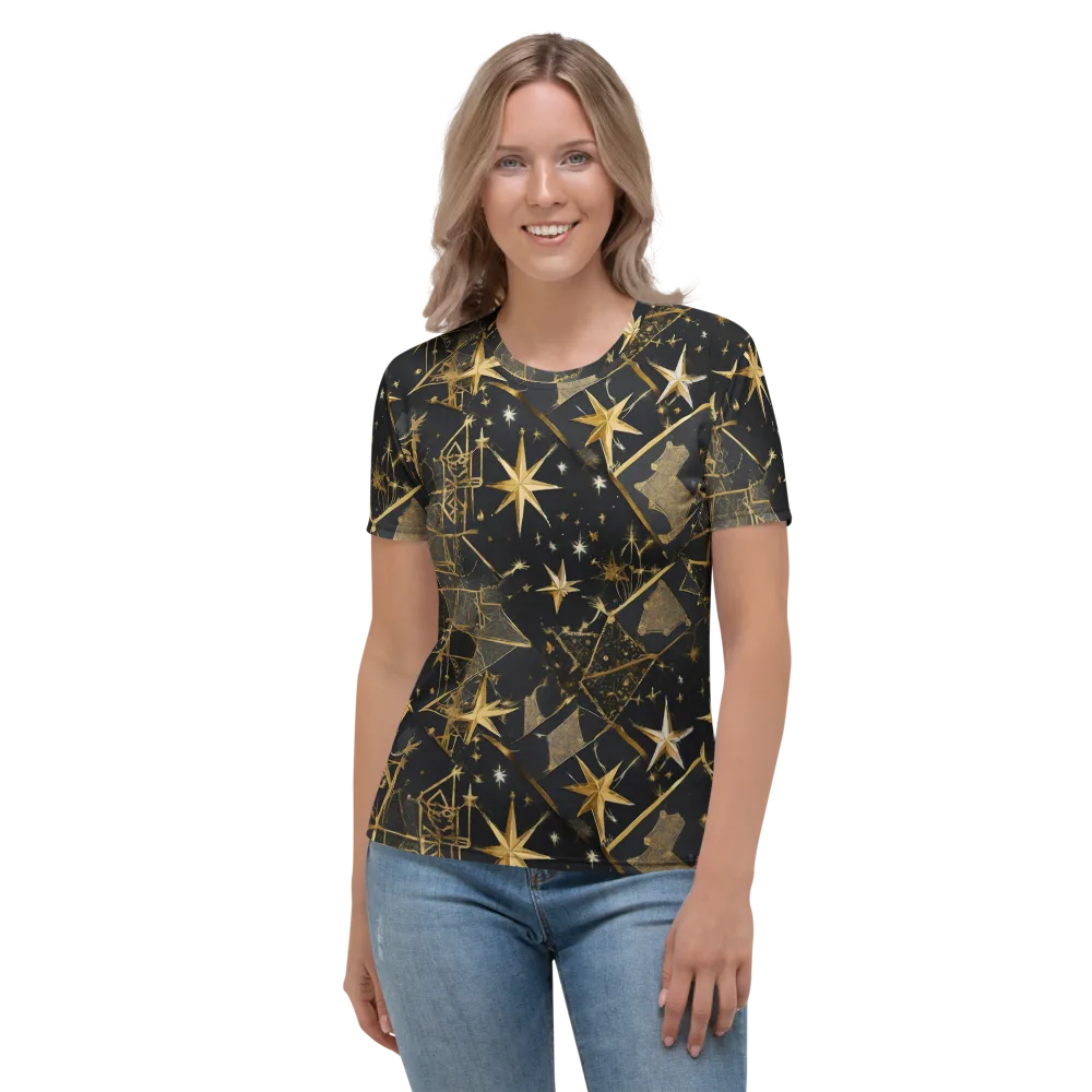 Nocturne Orbit on Women's Crew Neck T-Shirt — Front