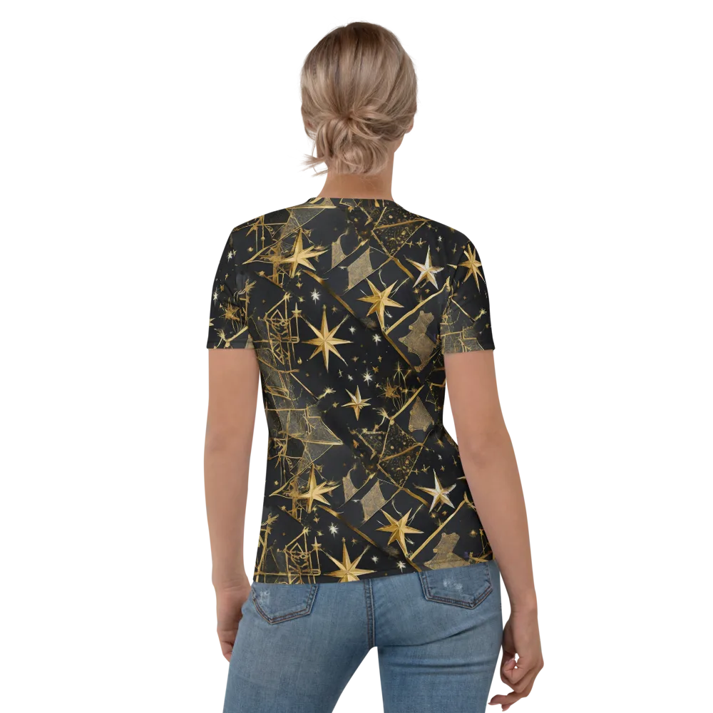 Nocturne Orbit on Women's Crew Neck T-Shirt — Back