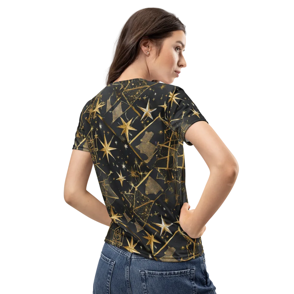 Nocturne Orbit on Women's Crew Neck T-Shirt — Back