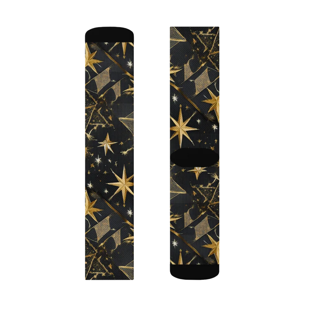 Nocturne Orbit on Socks — Left Sock