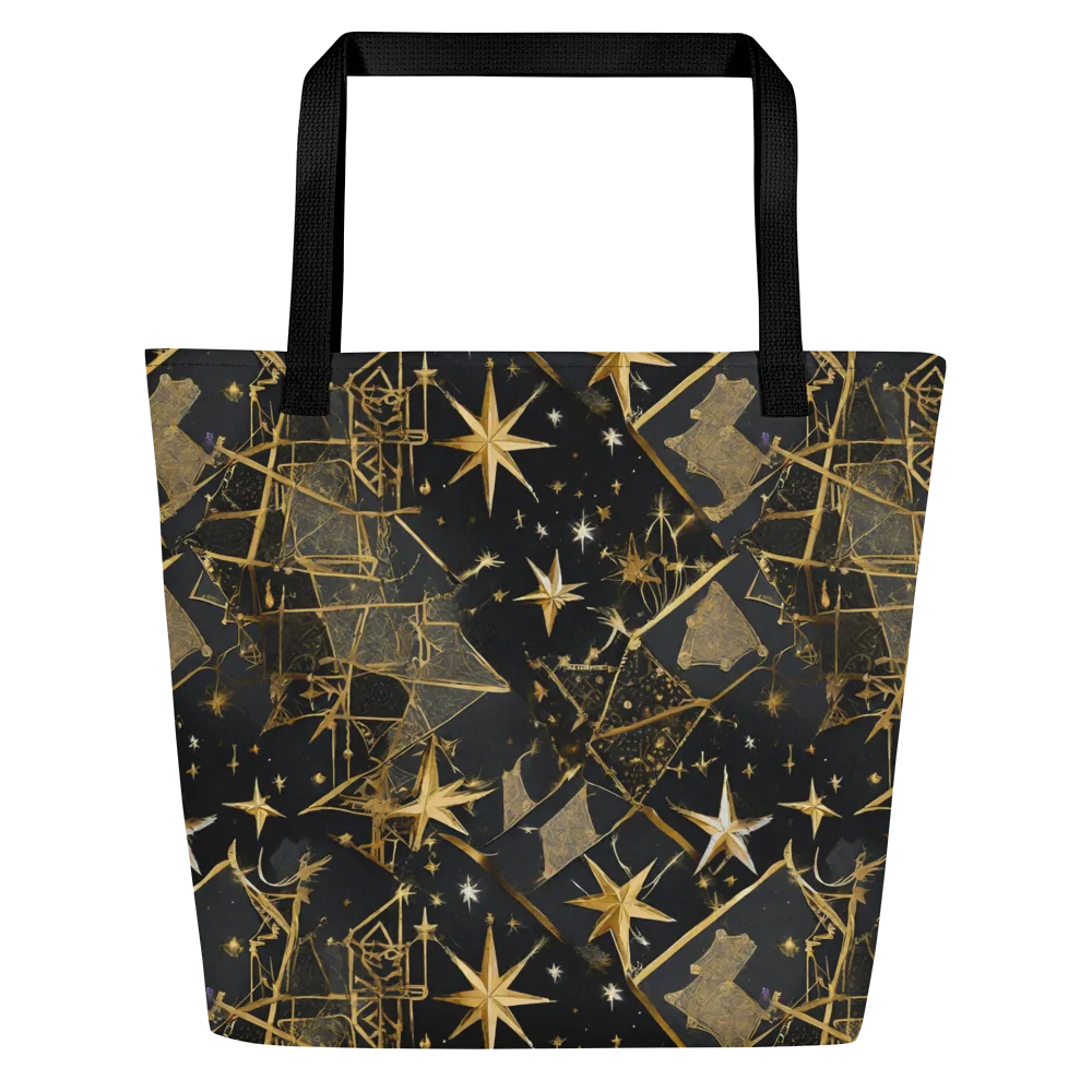Nocturne Orbit on Large Tote Bag W/ Pocket — Front