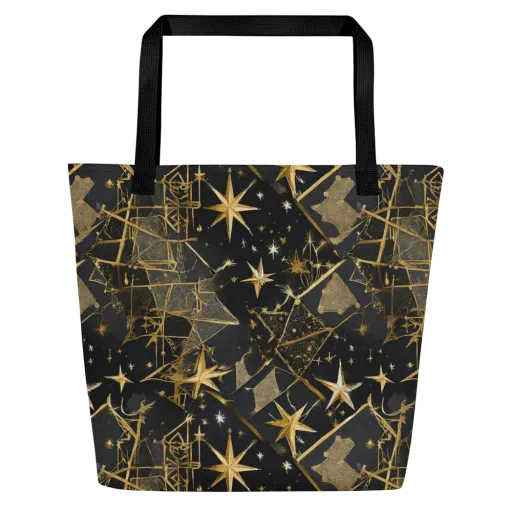 Nocturne Orbit on a Large Tote Bag W/ Pocket