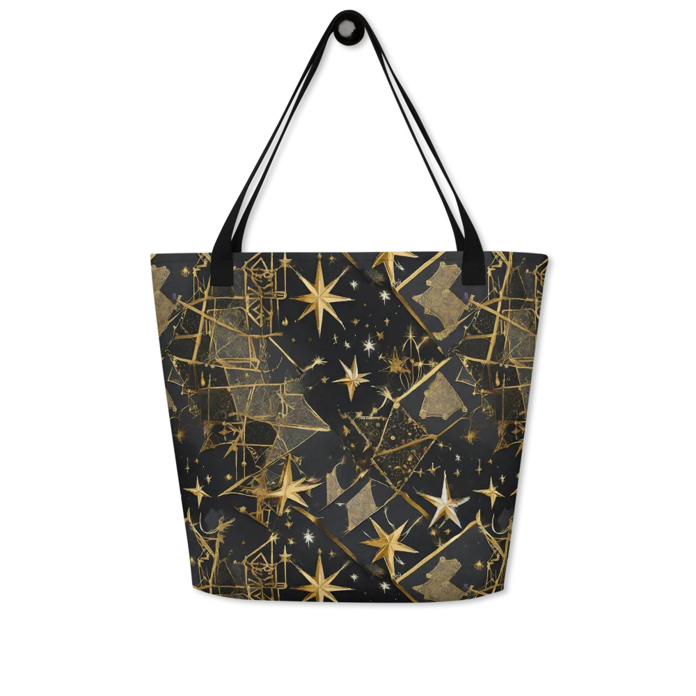 Nocturne Orbit on Large Tote Bag W/ Pocket — Front