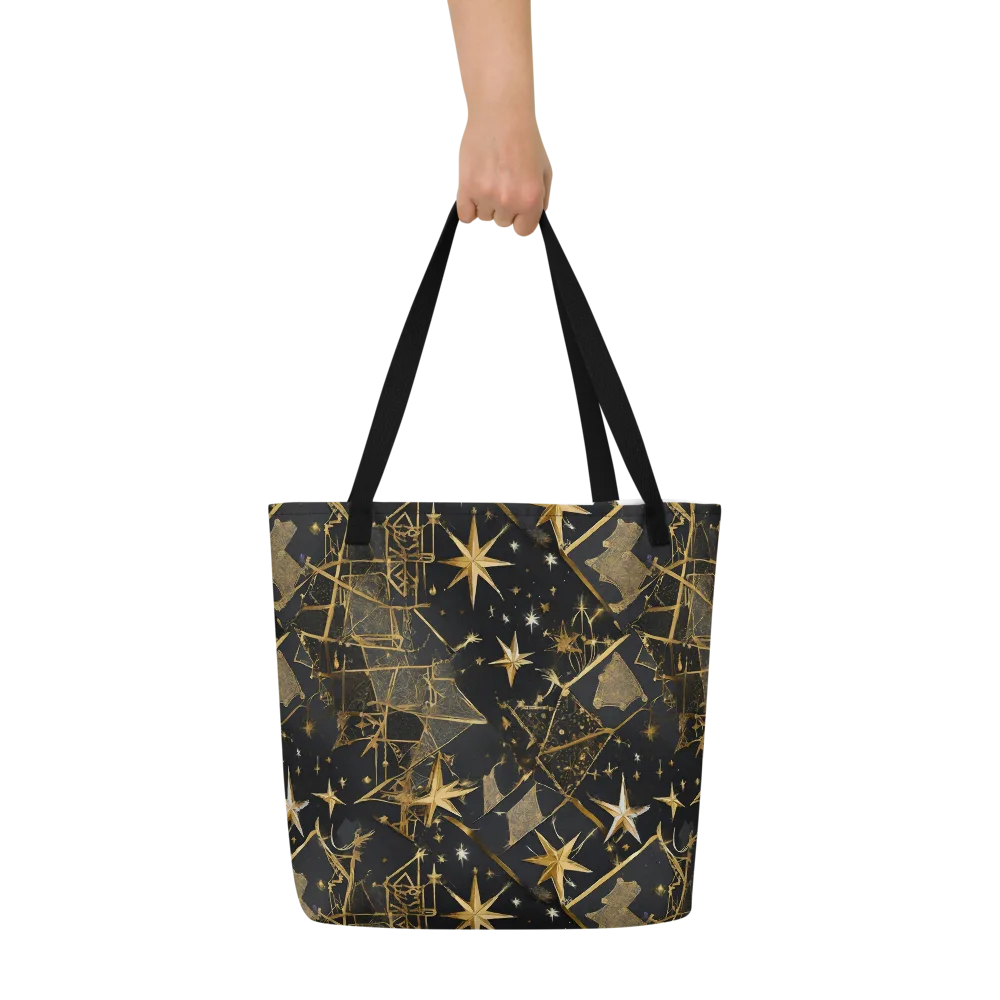 Nocturne Orbit on Large Tote Bag W/ Pocket — Front