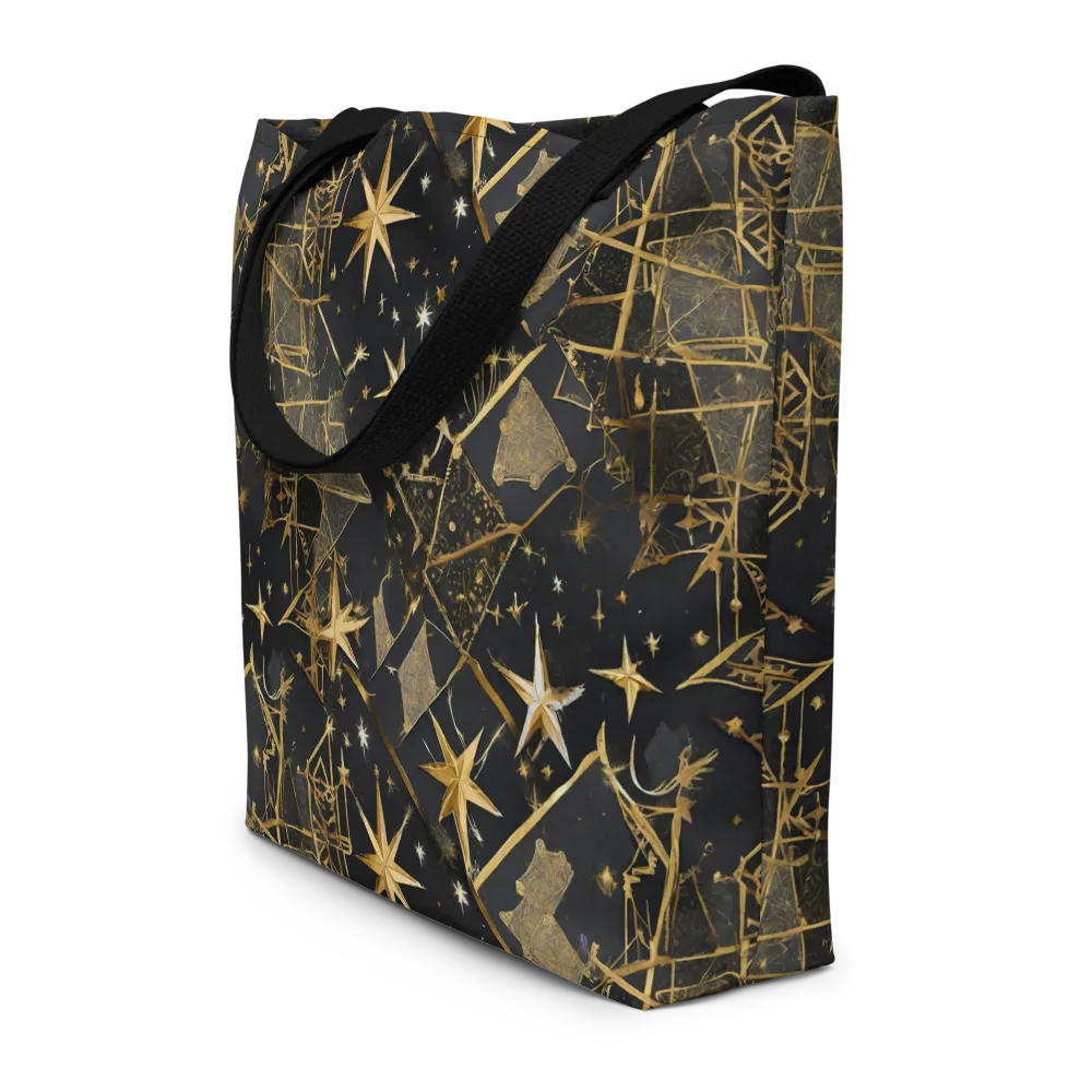 Nocturne Orbit on Large Tote Bag W/ Pocket — Front