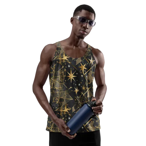 Nocturne Orbit on a Men's Tank Top