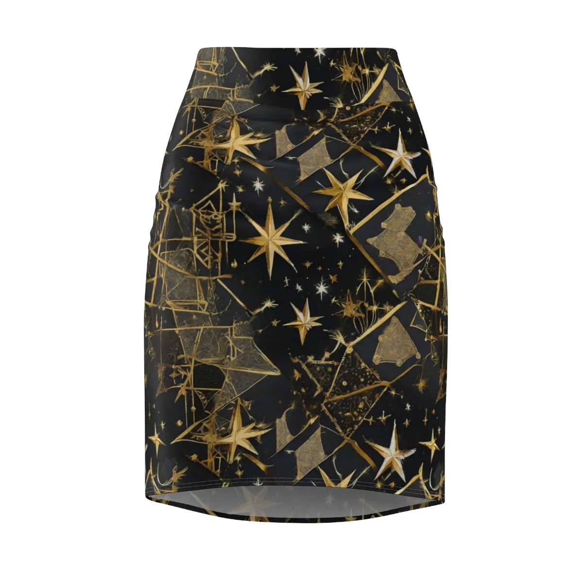Nocturne Orbit on Pencil Skirt — Front