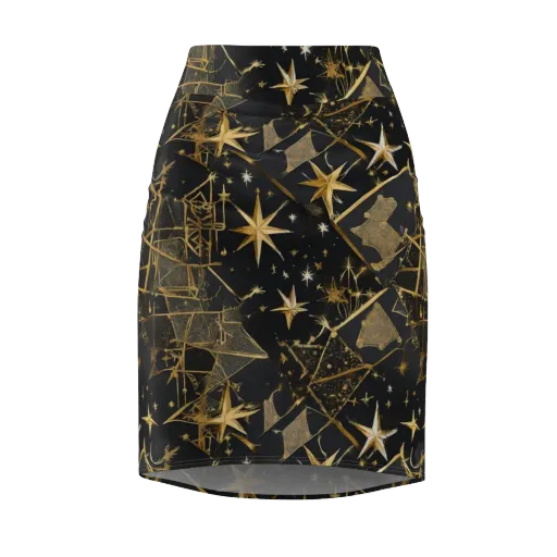 Nocturne Orbit on a Pencil Skirt