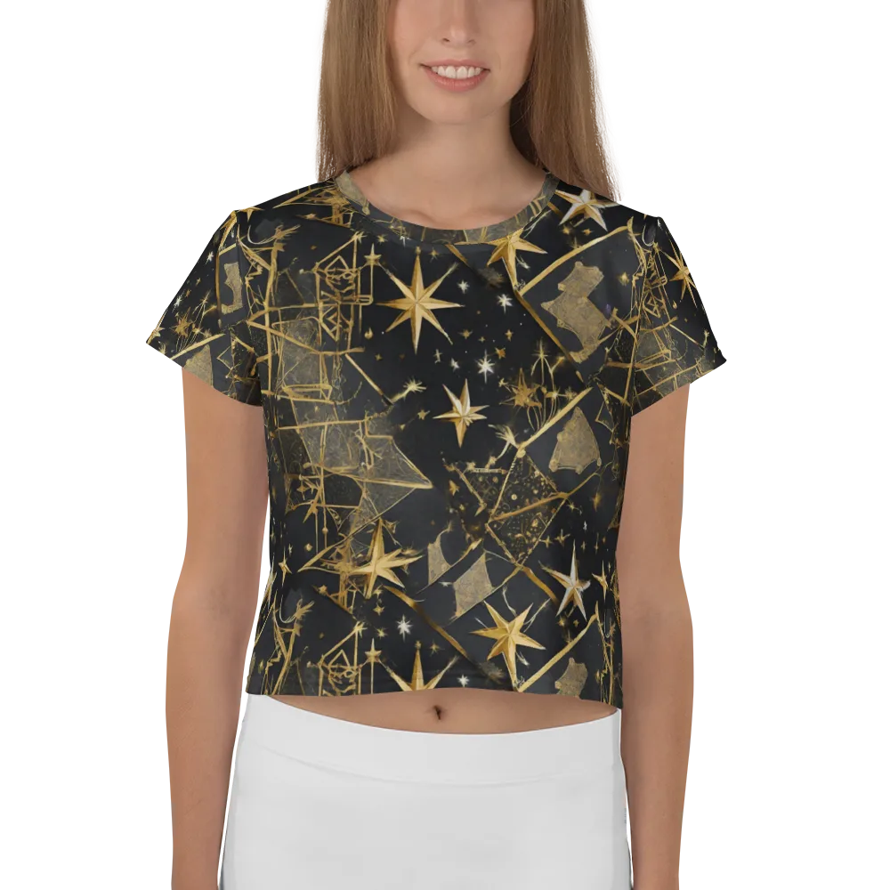 Nocturne Orbit on Crop Tee — Front
