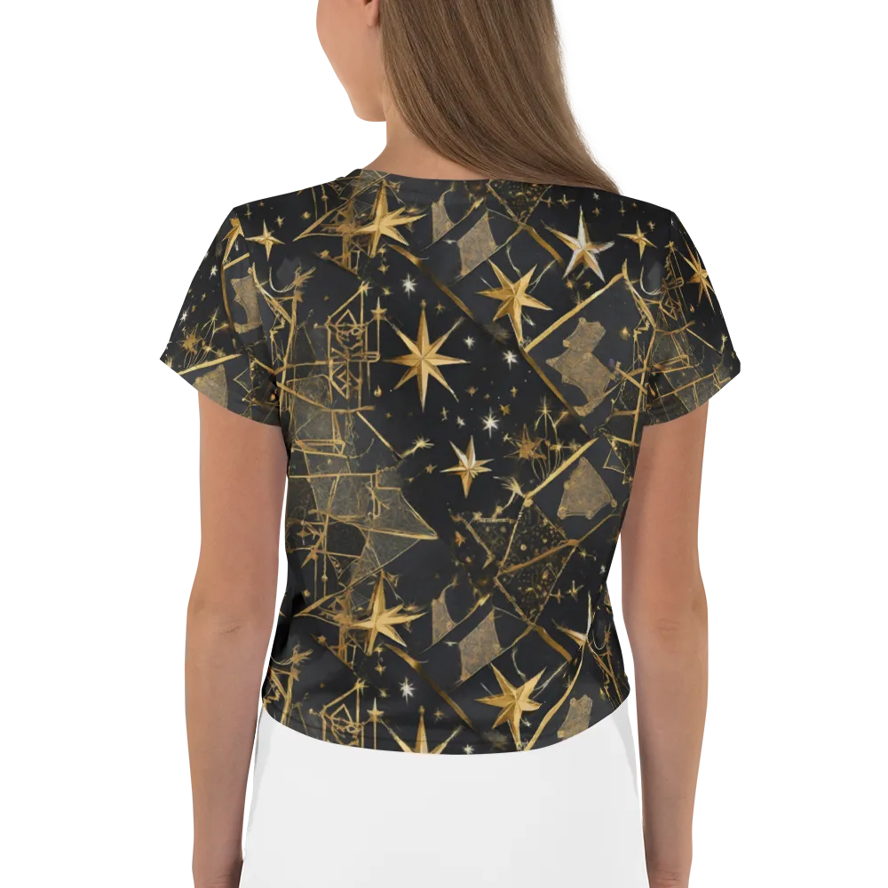 Nocturne Orbit on Crop Tee — Back