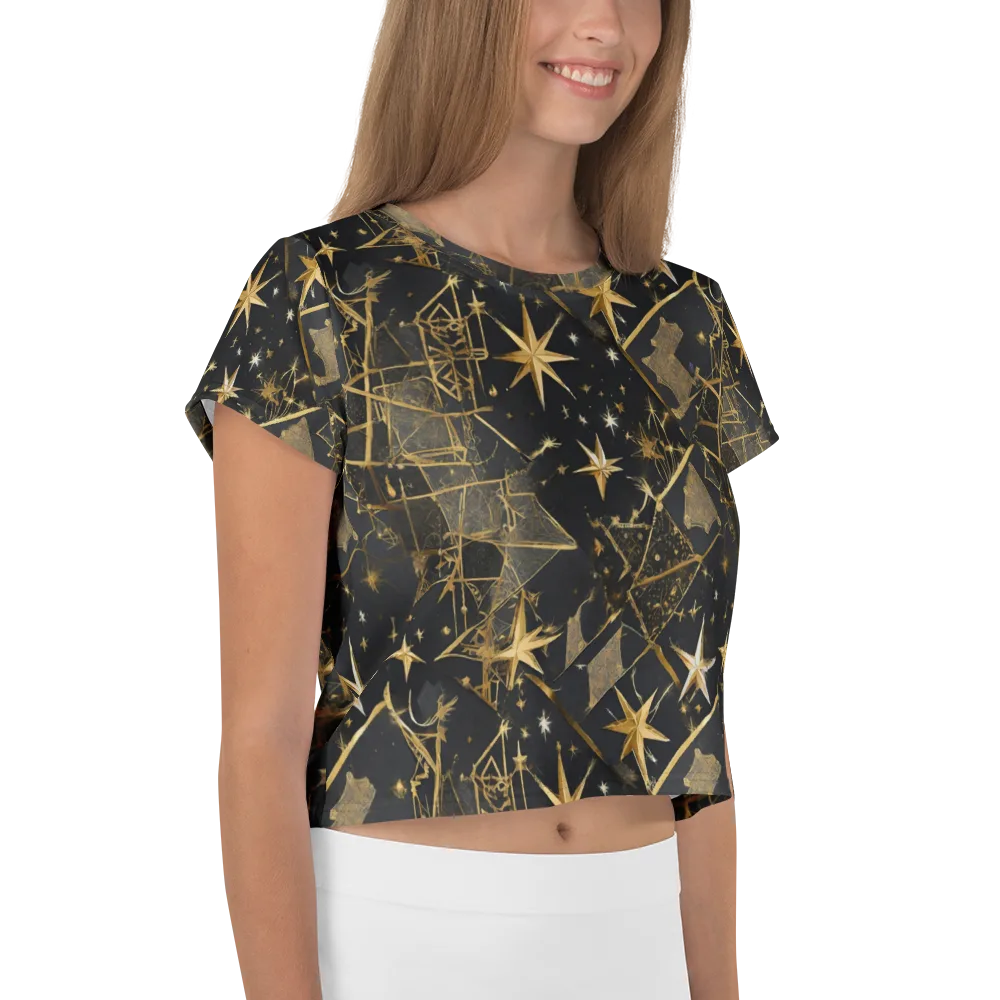 Nocturne Orbit on Crop Tee — Right