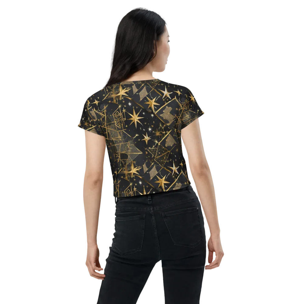 Nocturne Orbit on Crop Tee — Back