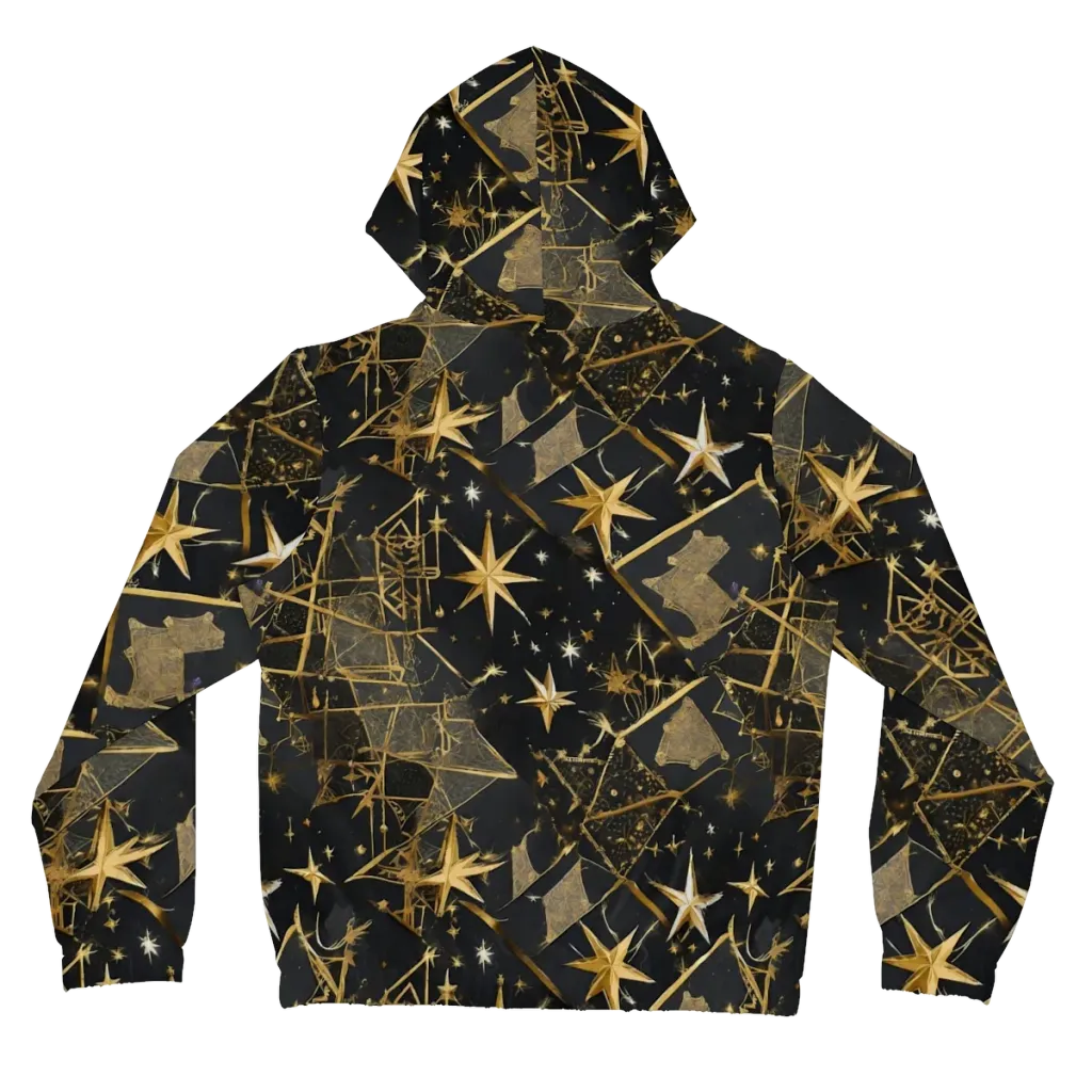 Nocturne Orbit on Women's Full-Zip Hoodie — Back