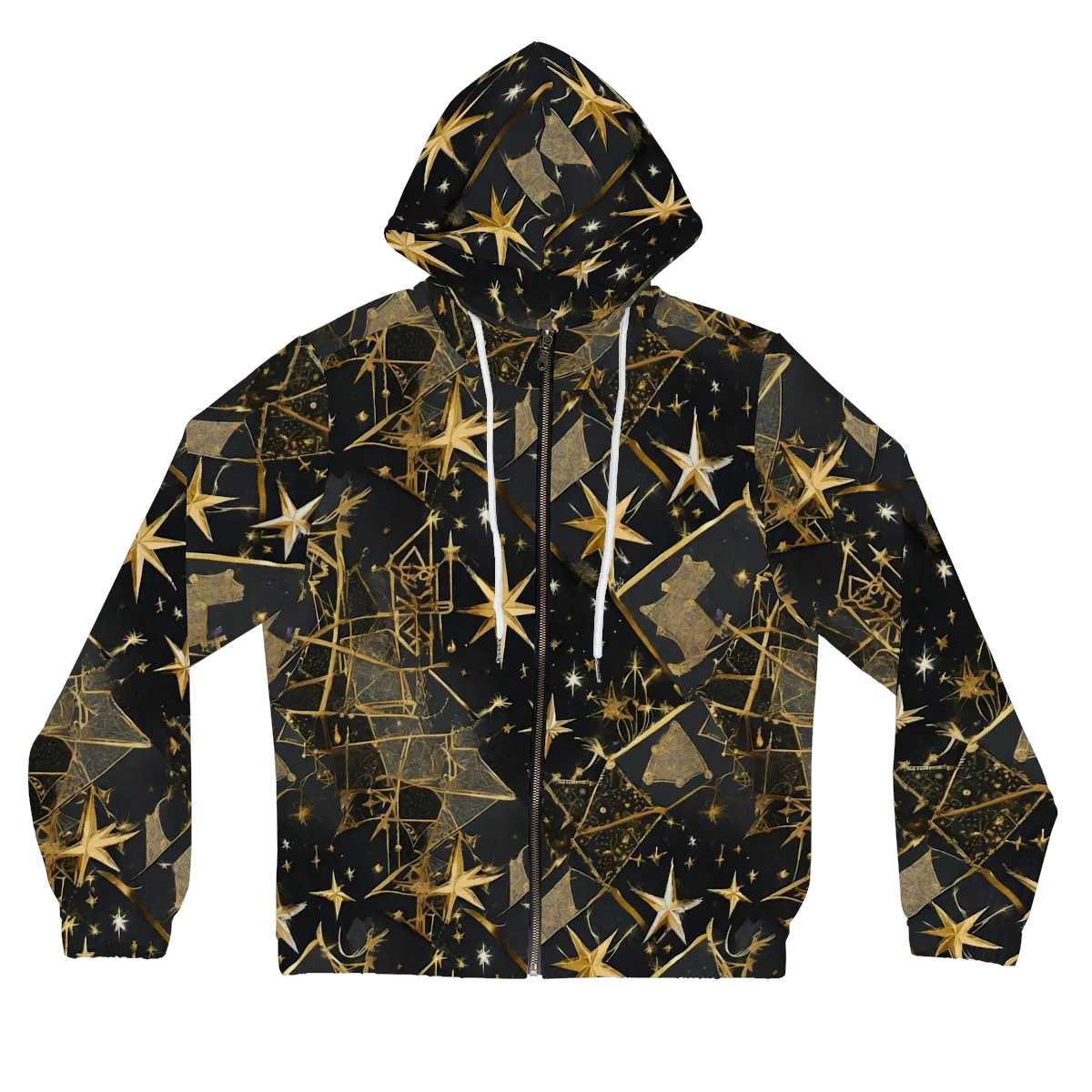 Nocturne Orbit on Women's Full-Zip Hoodie — Front