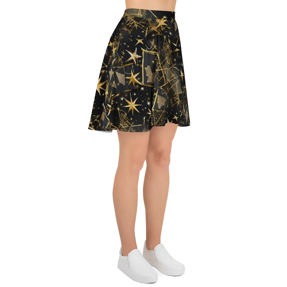 Nocturne Orbit on Skater Skirt — Right
