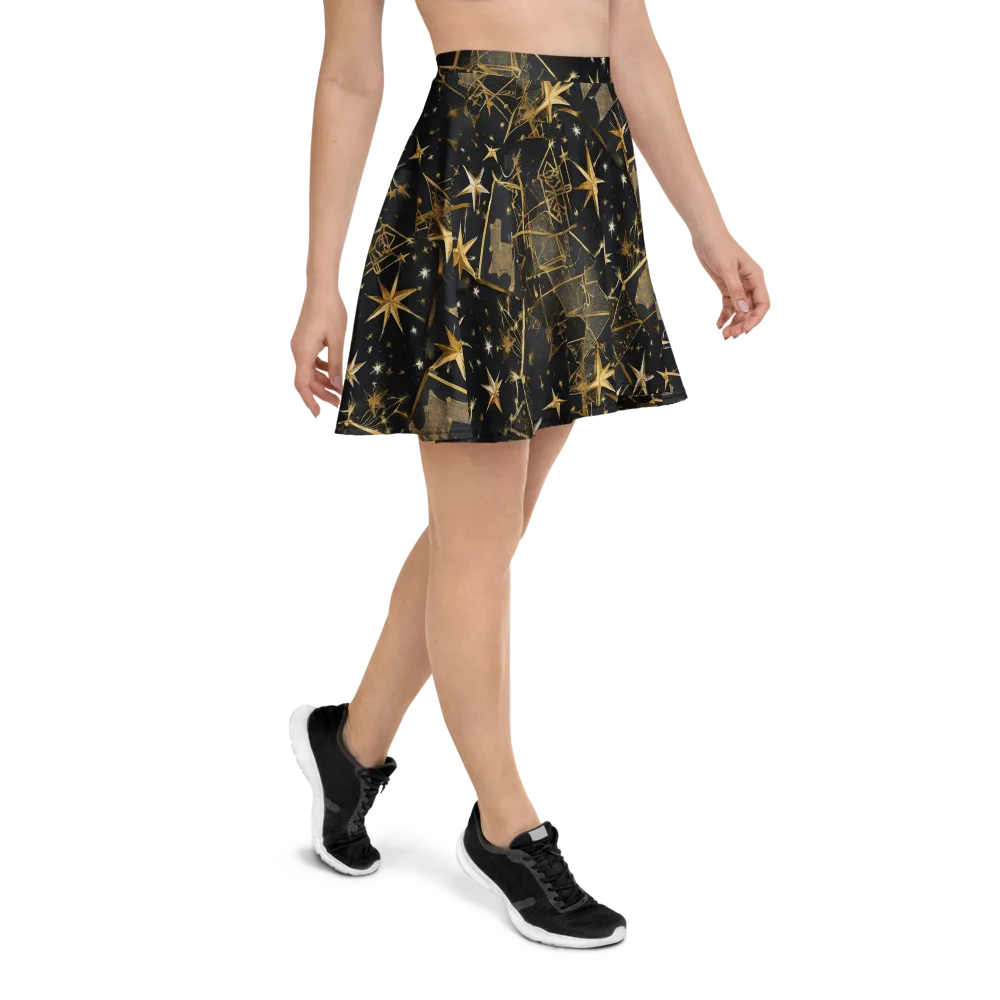 Nocturne Orbit on Skater Skirt — Right
