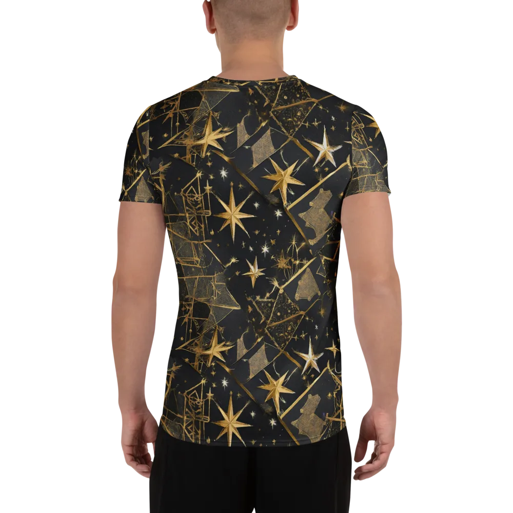 Nocturne Orbit on Men's Athletic T-Shirt — Back