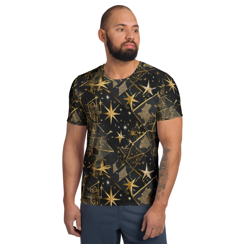 Nocturne Orbit on Men's Athletic T-Shirt — Front