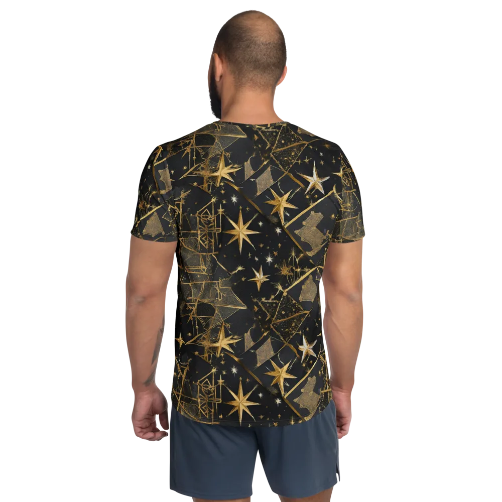Nocturne Orbit on Men's Athletic T-Shirt — Back