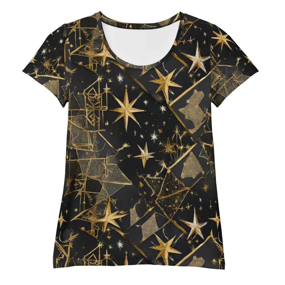 Nocturne Orbit on Women's Athletic T-Shirt — Front