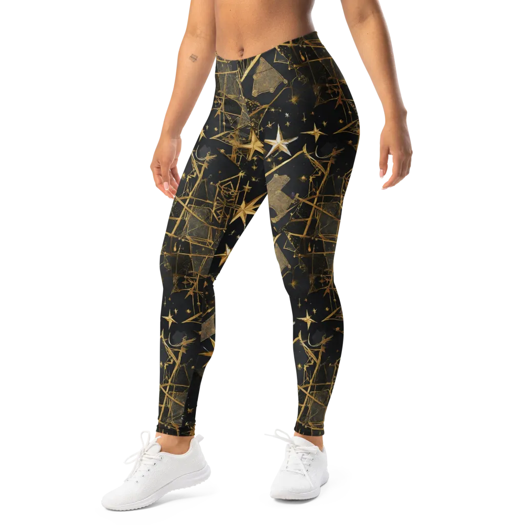 Nocturne Orbit on Leggings — Left Front