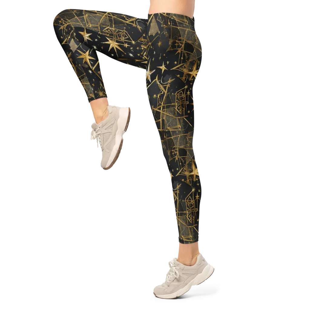 Nocturne Orbit on Leggings — Left