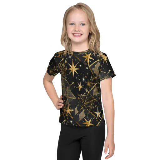 Nocturne Orbit on a Kids Crew Neck T-Shirt