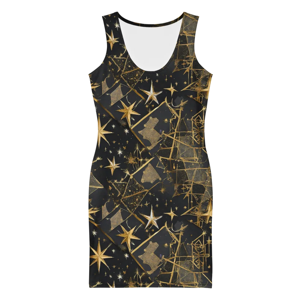 Nocturne Orbit on Bodycon Dress — Front