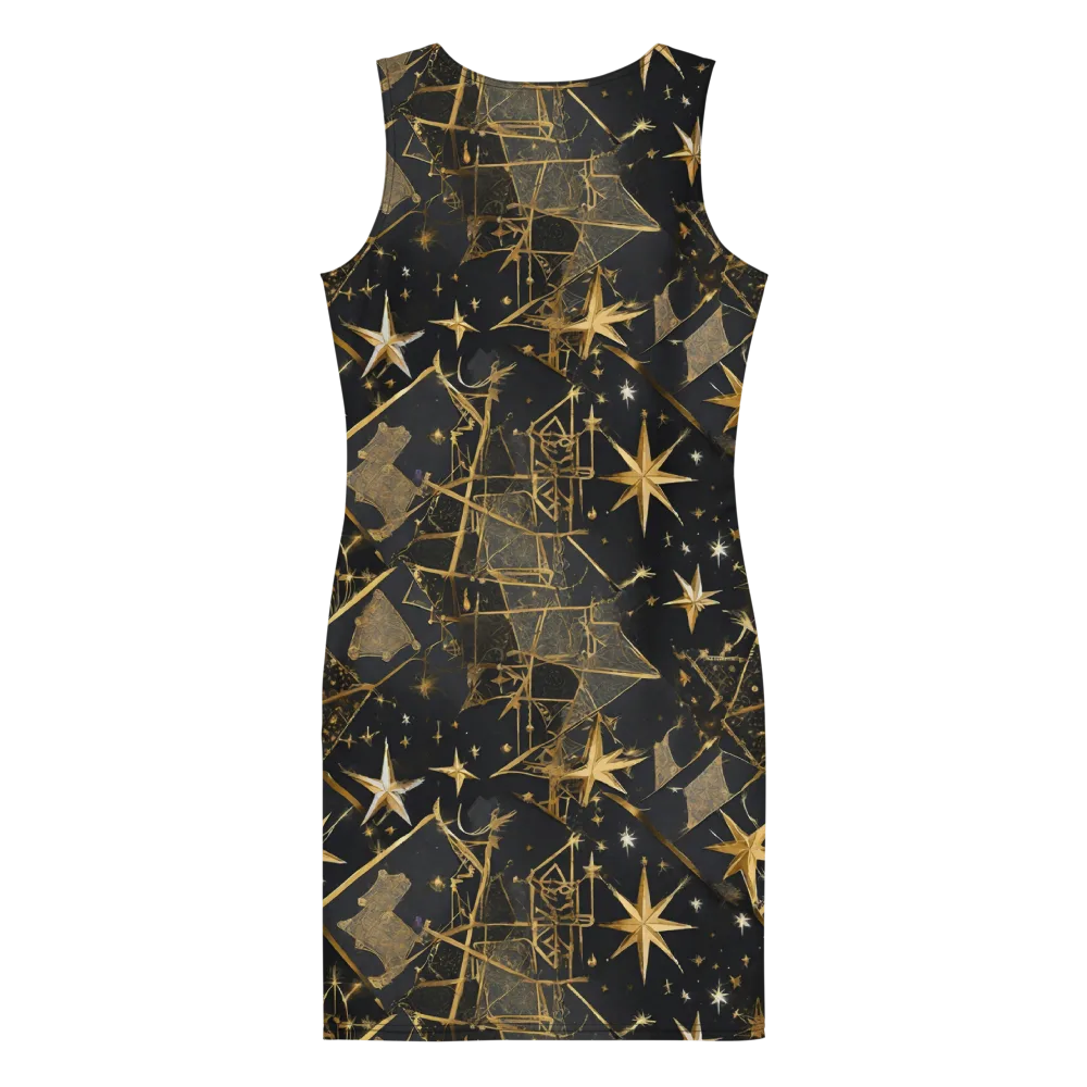 Nocturne Orbit on Bodycon Dress — Back