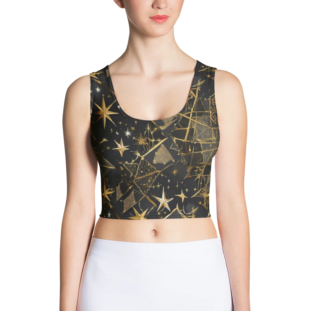 Nocturne Orbit on Crop Top — Front