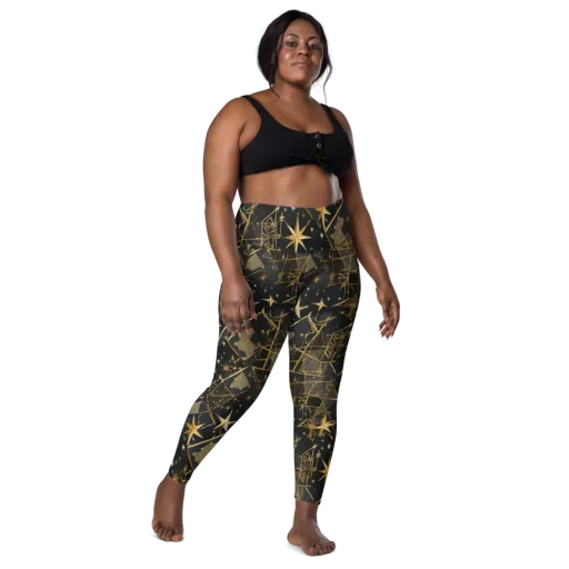 Nocturne Orbit on a Leggings with Pockets