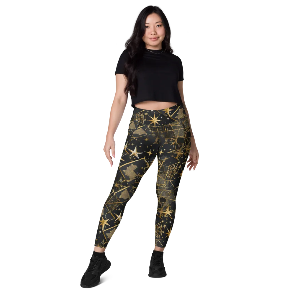 Nocturne Orbit on Leggings with Pockets — Front