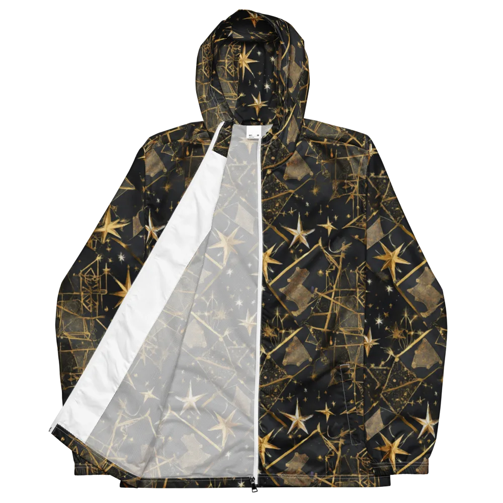 Nocturne Orbit on Men's Windbreaker — Front