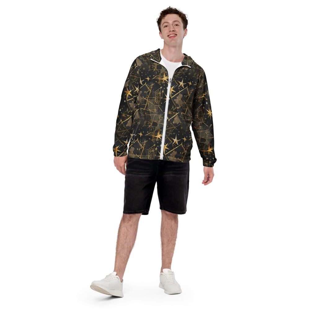 Nocturne Orbit on Men's Windbreaker — Front