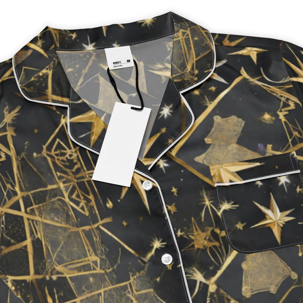 Nocturne Orbit on Women's Short Sleeve Pajama Top — Product details