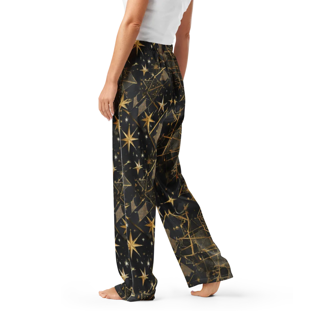 Nocturne Orbit on Women's Pajama Pants — Left