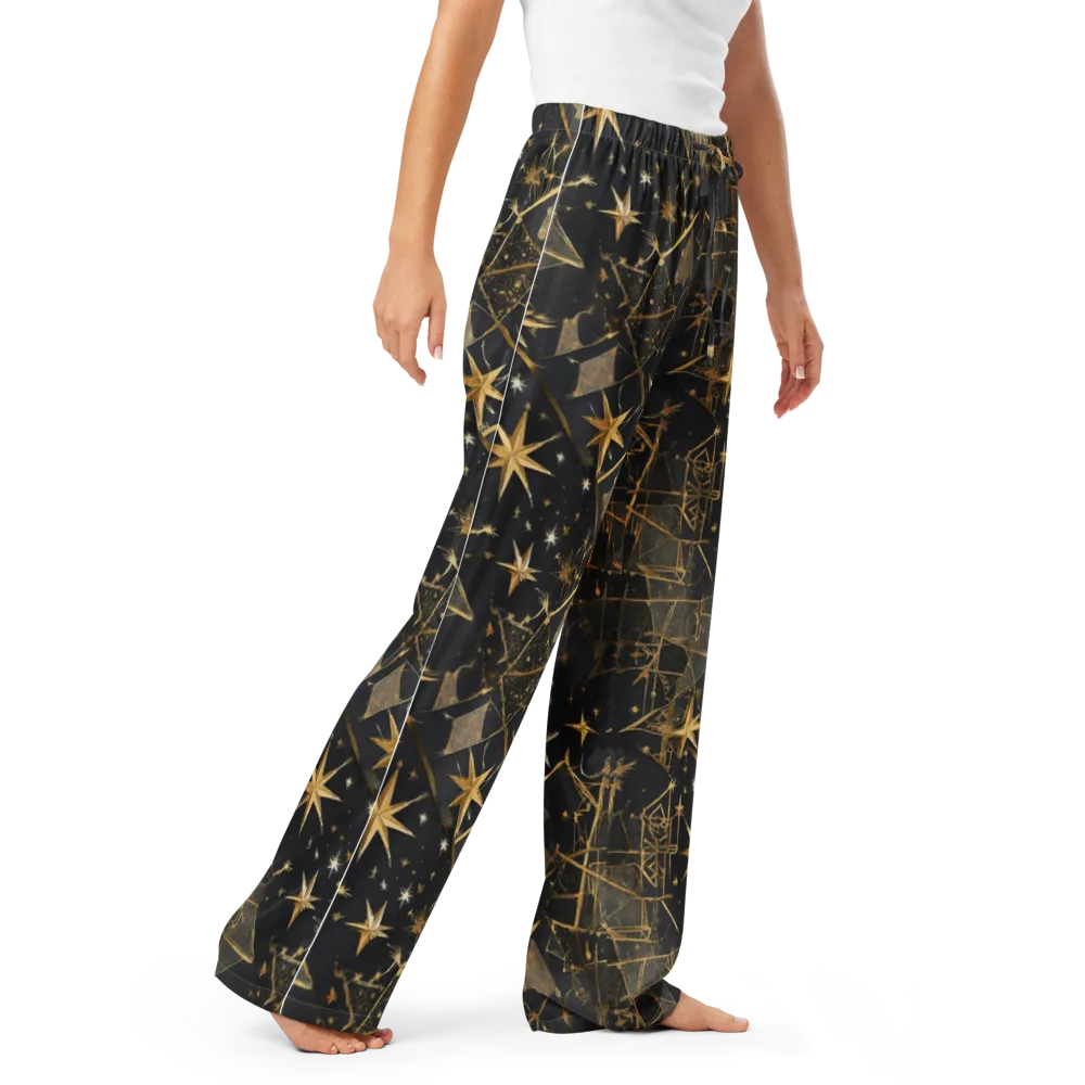 Nocturne Orbit on Women's Pajama Pants — Right Front
