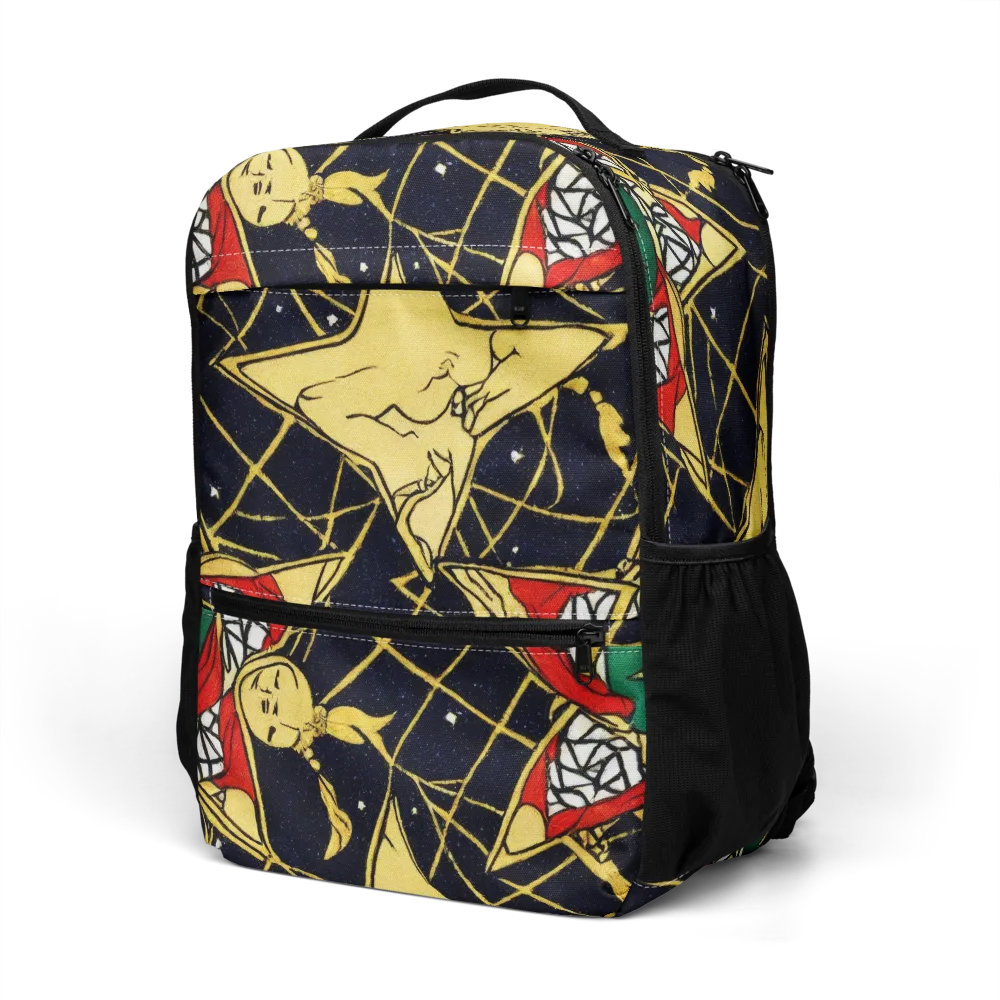 Midnight Starlets on Utility Backpack — Left Front