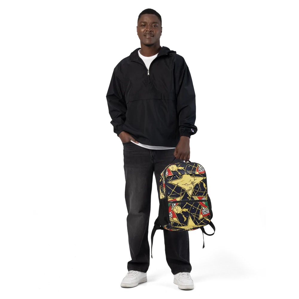 Midnight Starlets on Utility Backpack — Front