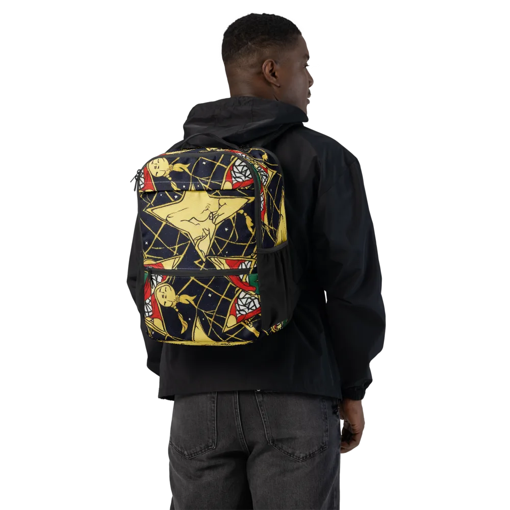 Midnight Starlets on Utility Backpack — Back